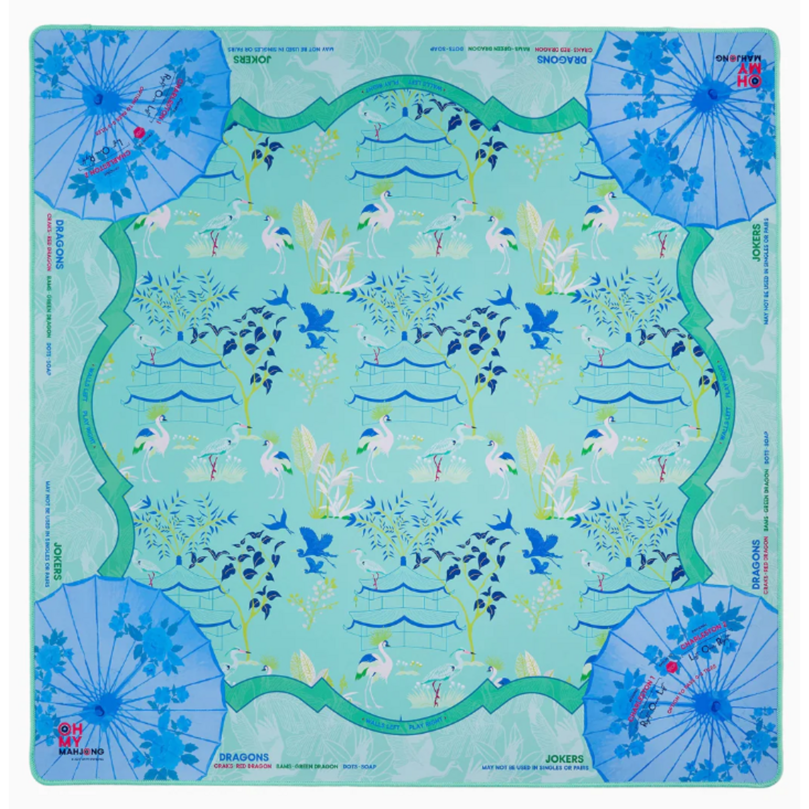 Oh My Mahjong Veranda Mahjong Mat in Tube