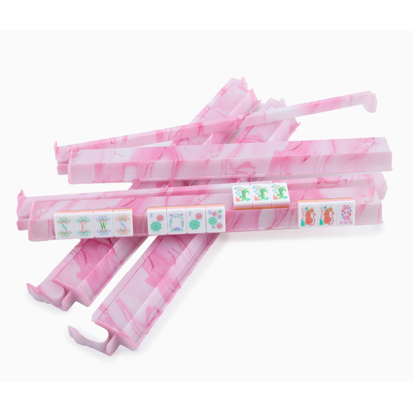 Oh My Mahjong Pink Quartz Rack & Pusher Set