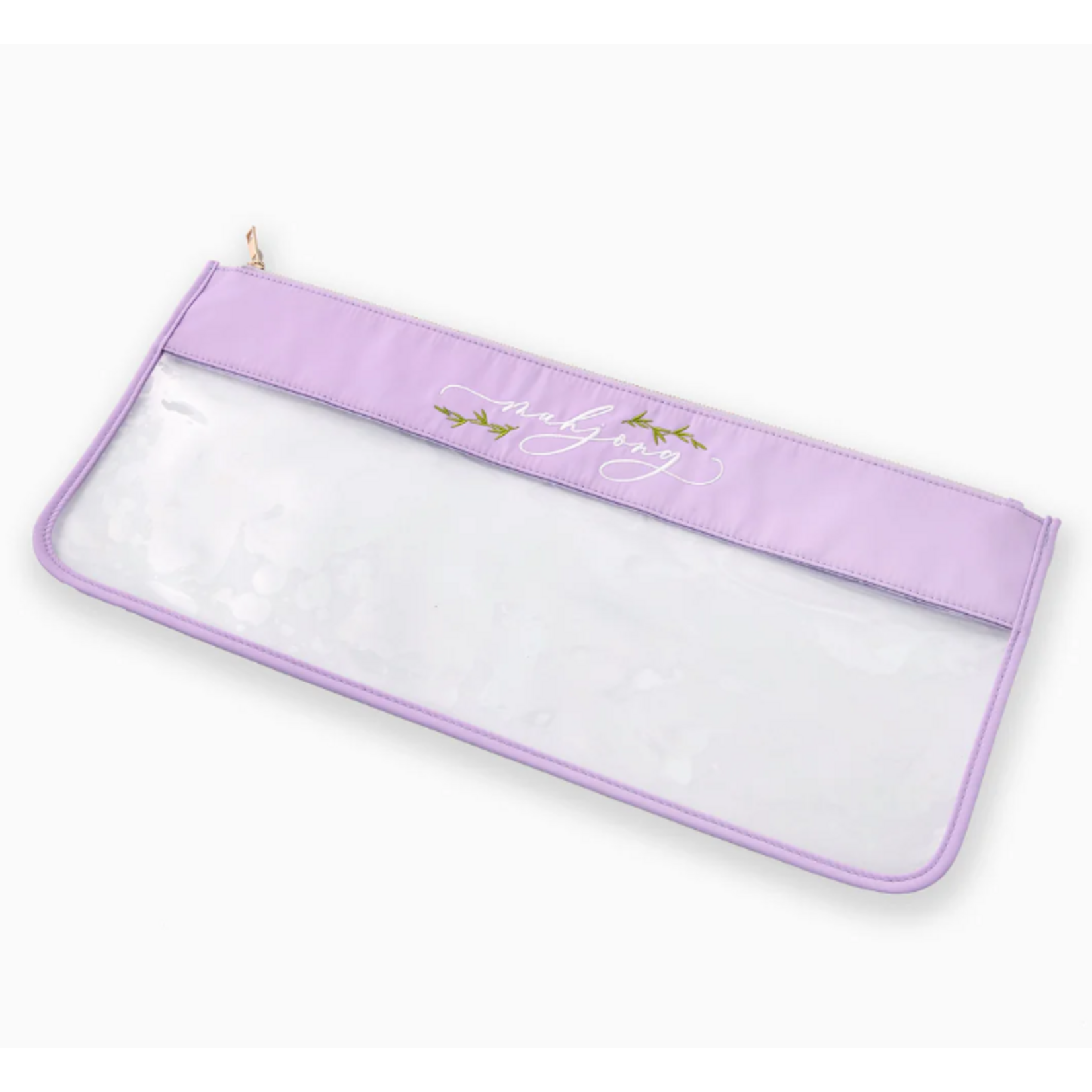 Oh My Mahjong Lilac Script Mahjong Bag