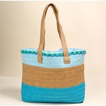 The Darling Effect Sun & Straw Tote - Coastal Breeze