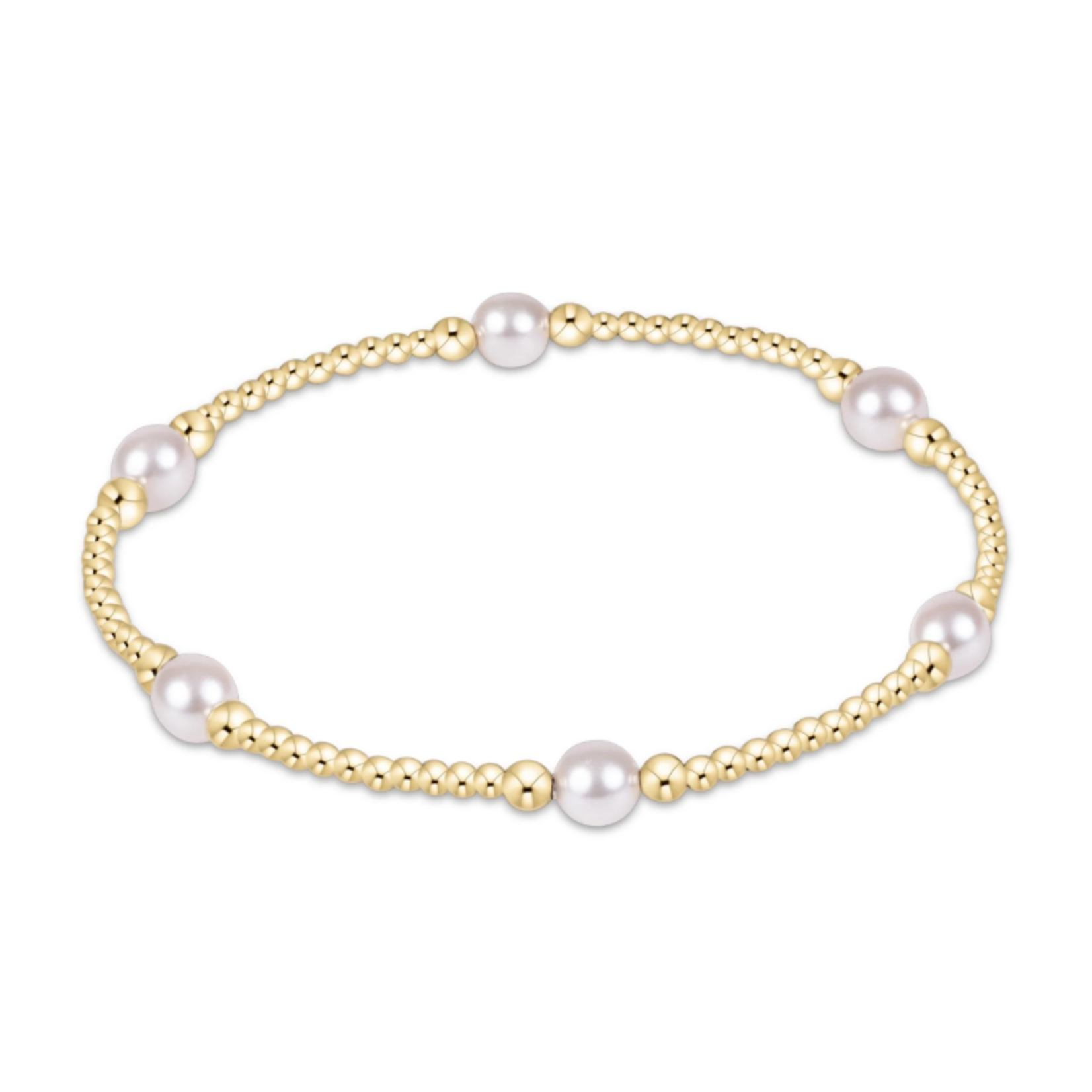 enewton Purpose Pearl 5mm Gold Bracelet