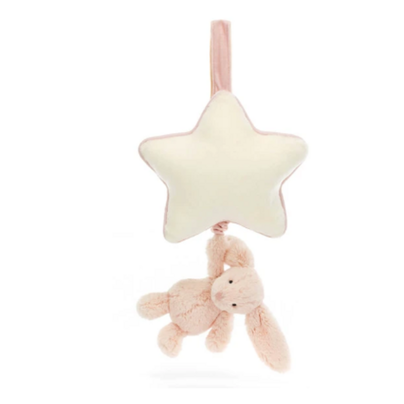 Jellycat Bashful Blush bunny Musical Pull
