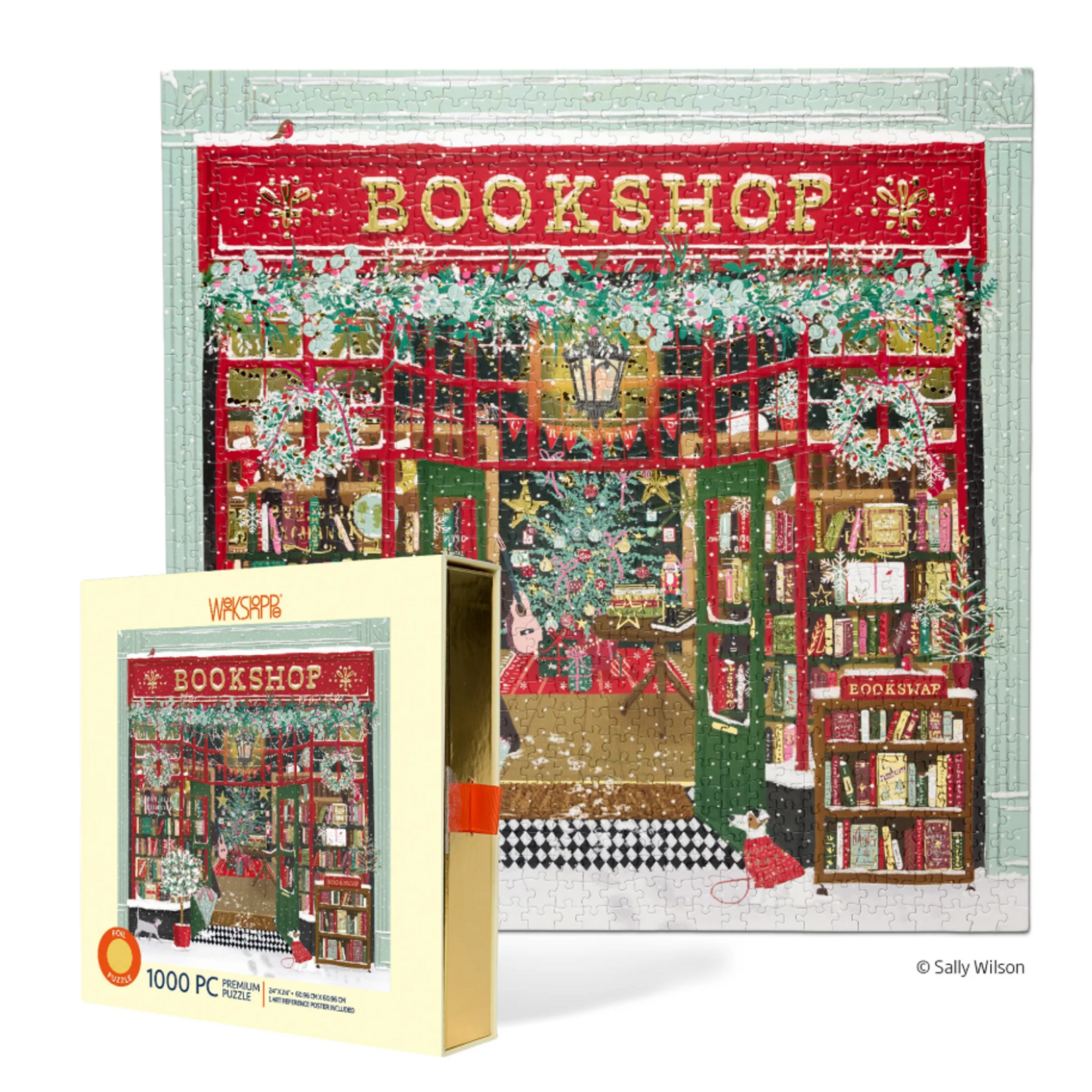 Werkshoppe Festive Book Shop 1000 Piece Puzzle