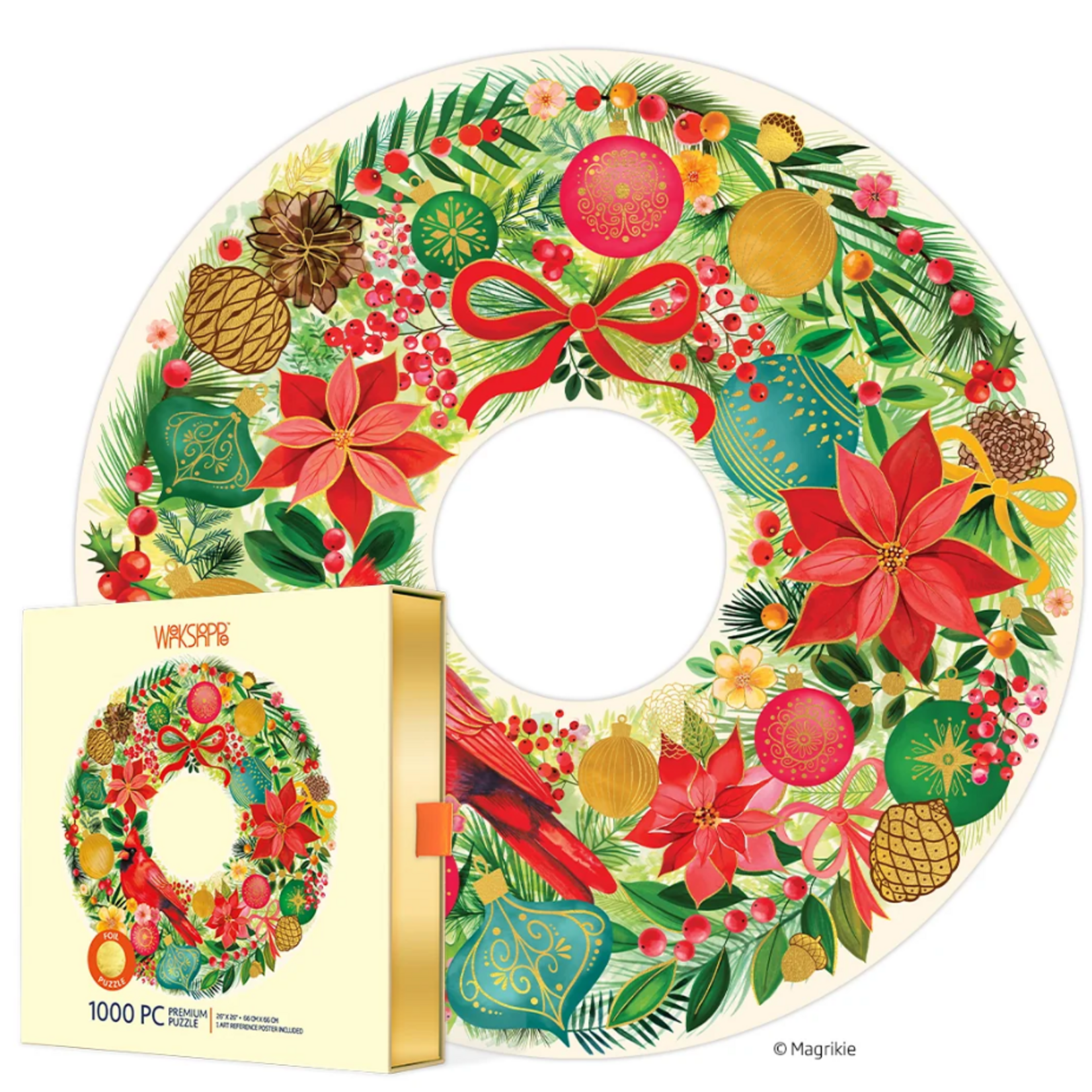 Werkshoppe Festive Wreath 1000 Piece Puzzle