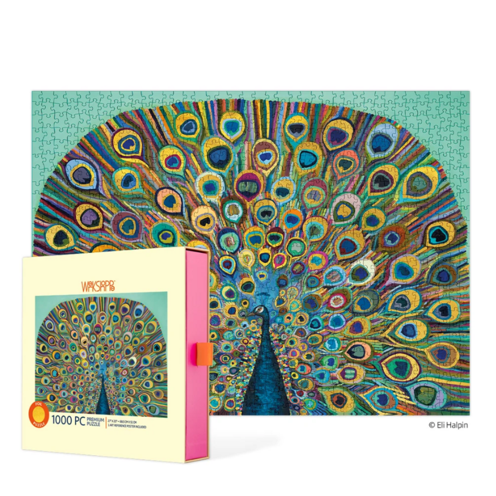 Werkshoppe Peackock 1000 Piece Puzzle