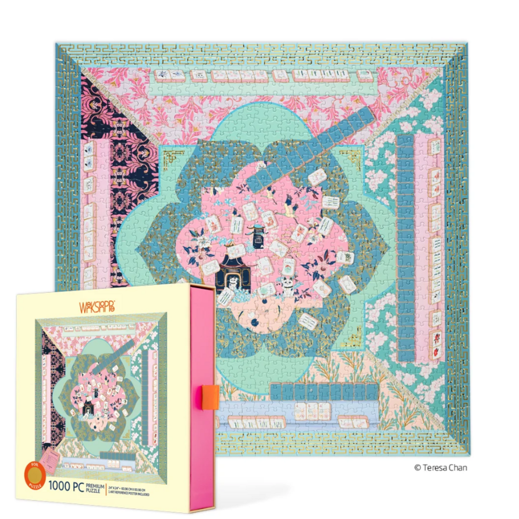 Werkshoppe Let's Play Mahjong 1000 Piece Puzzle