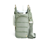 Wanderfull Hydrobag HANDLE - Sage Green with Solid Vegan Leather Trimmed Strap