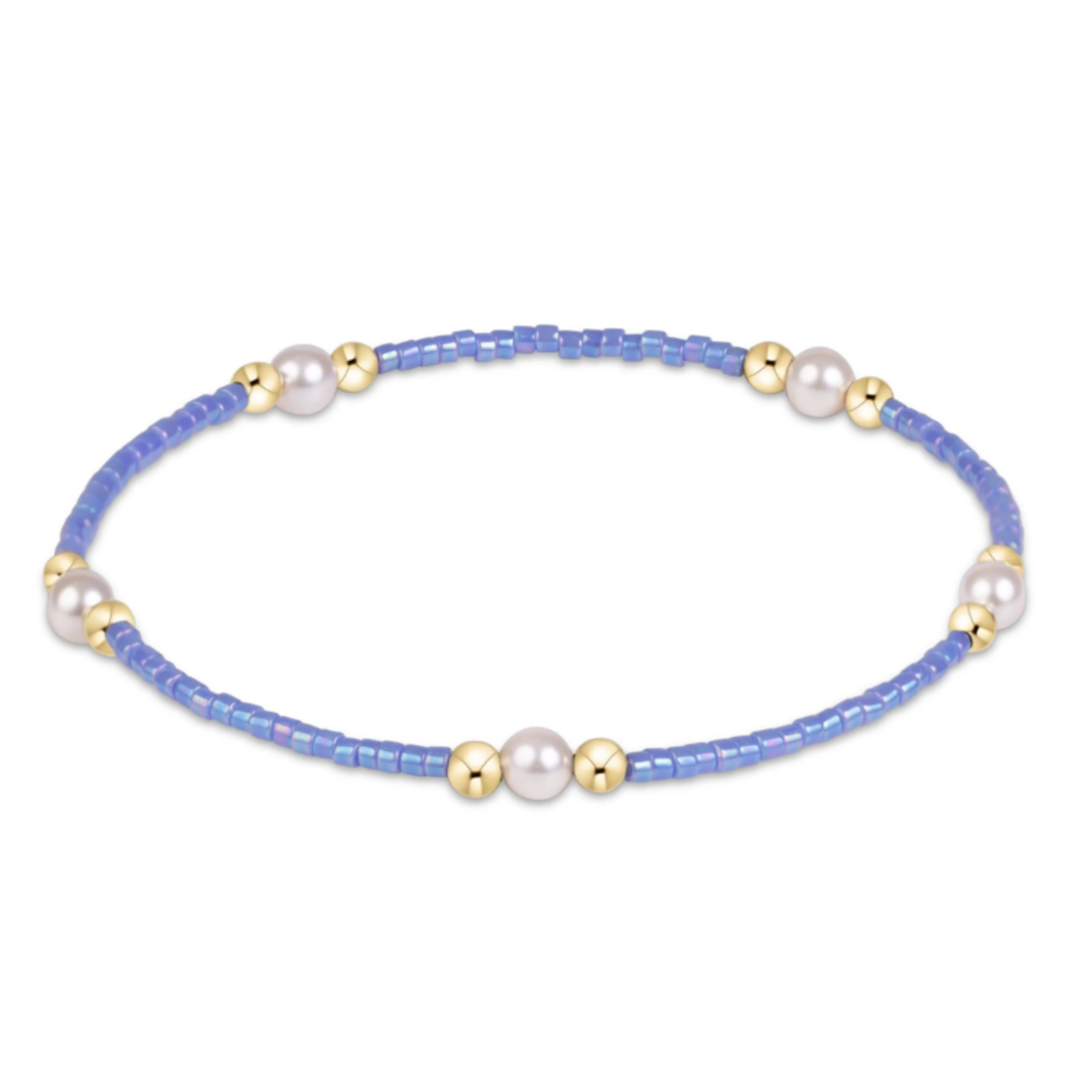 enewton Hope Puropse Pearl Bracelet - Bright Blue