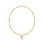 enewton Classic Gold 2mm Bracelet - Love Plush Small Gold Charm