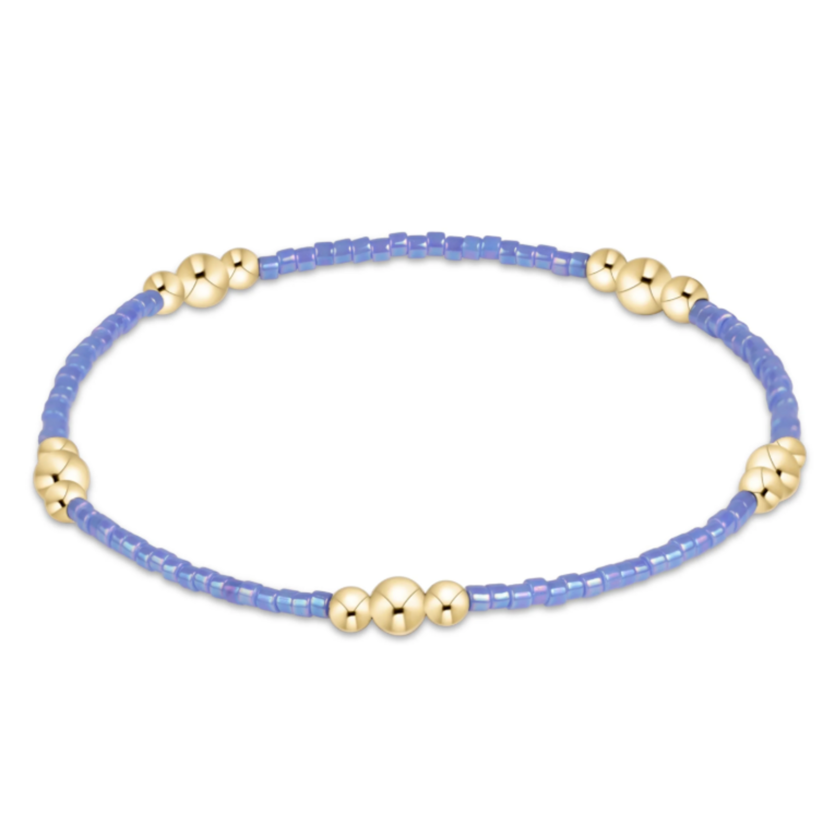 enewton Hope Purpose Gold Bracelet - Bright Blue