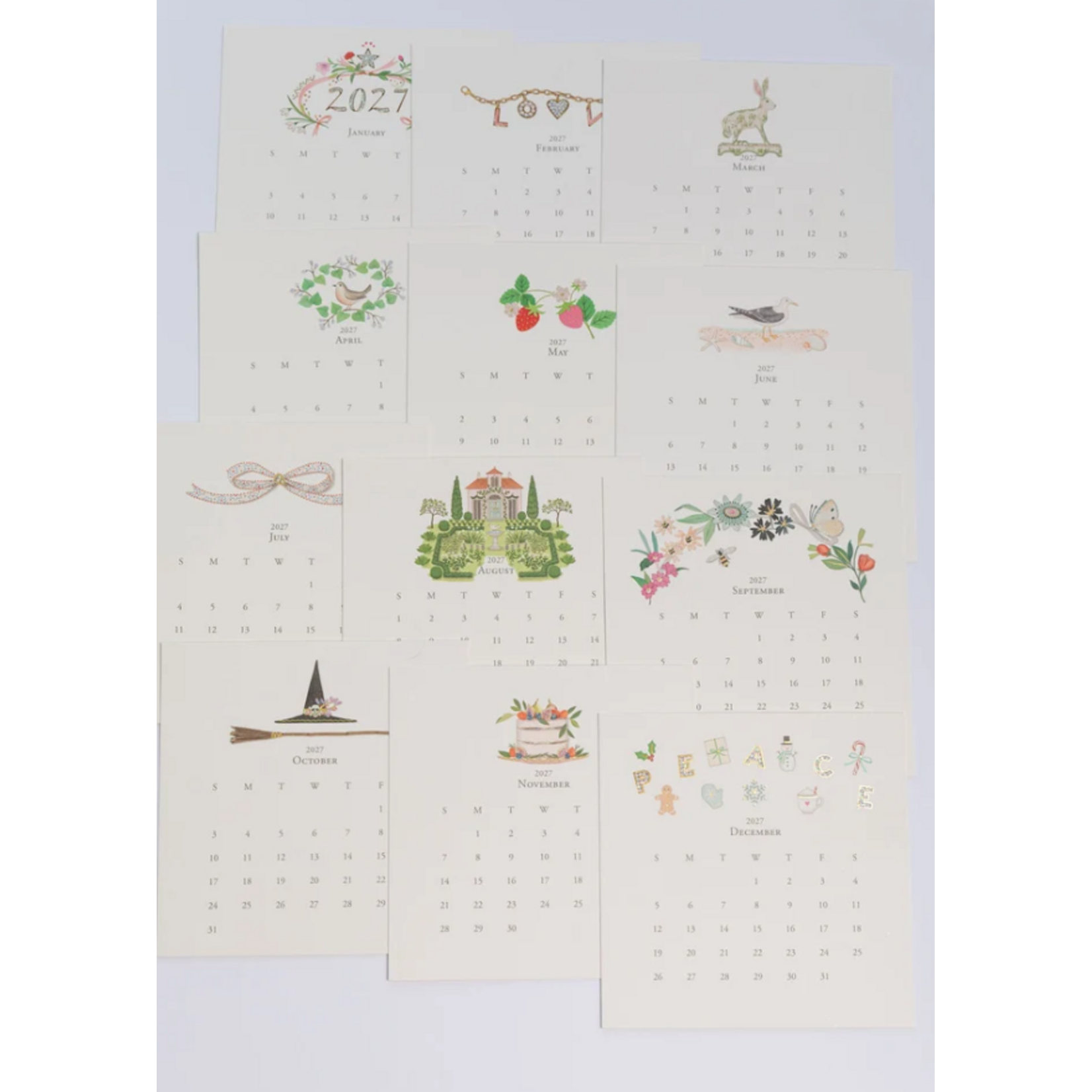 2027 Classic Desk Calendar
