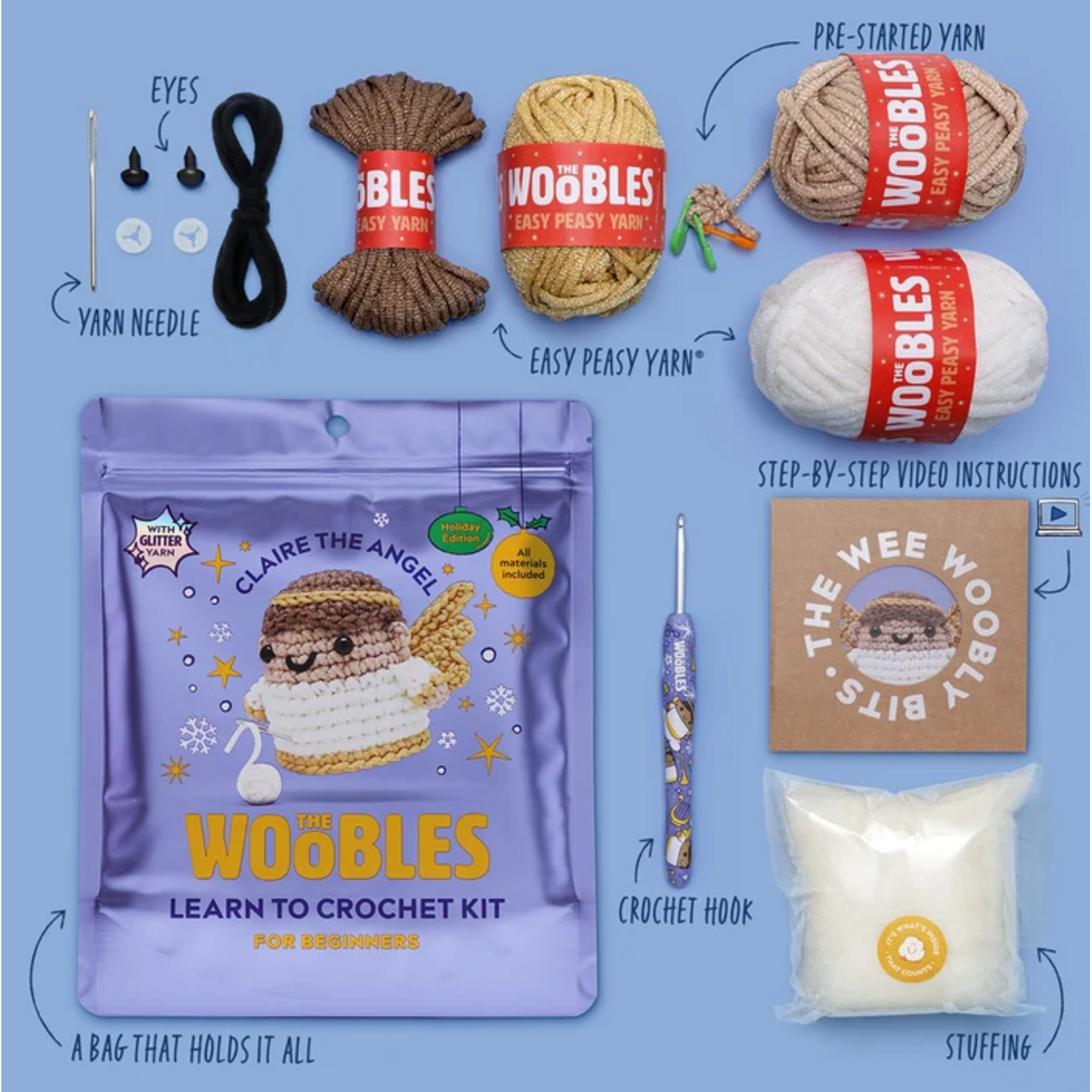 Woobles Claire The Angel Crochet Kit