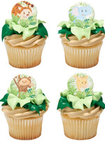 Baby Animals Cupcake Rings 4/pkt