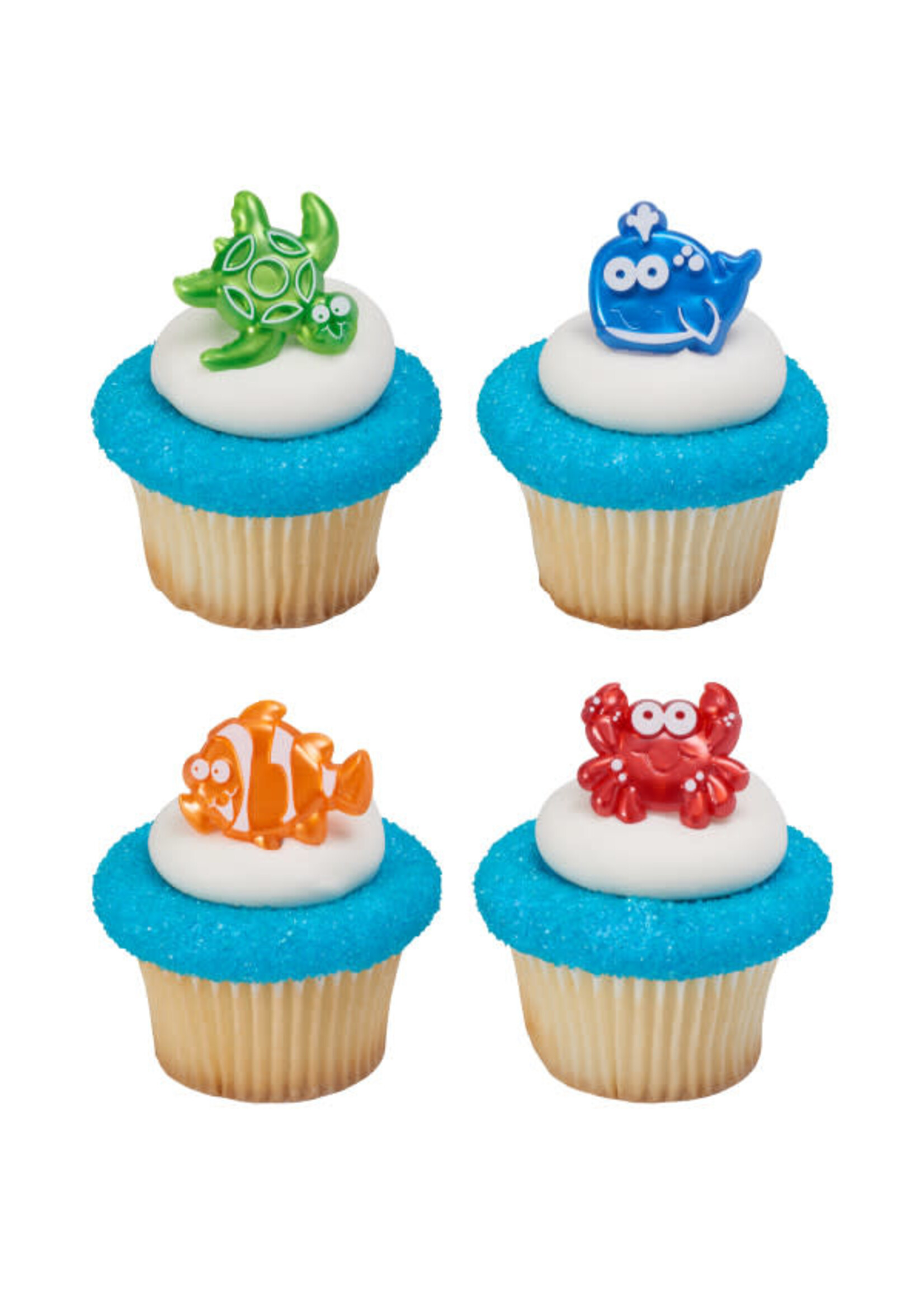 Beach Cuties Cupcake Rings 4/pkt