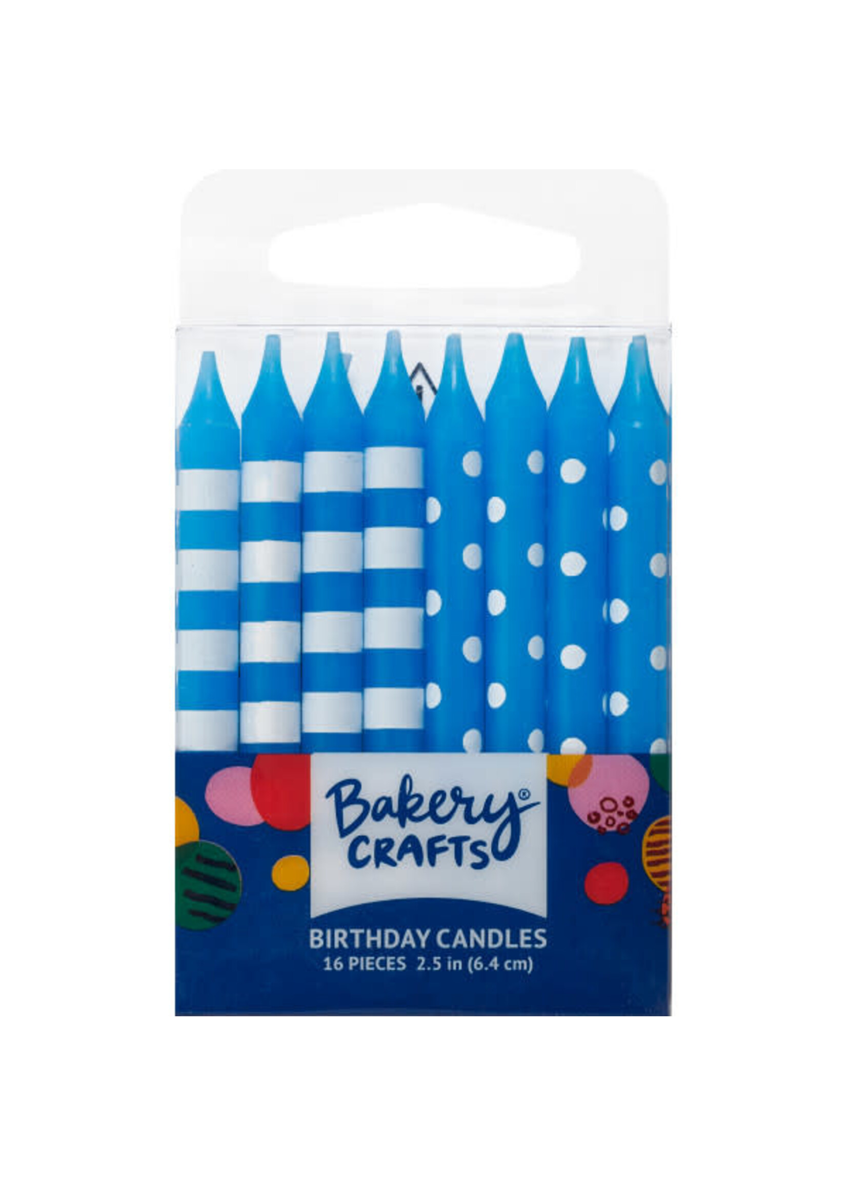 Blue Stripes & Dots Specialty Candles