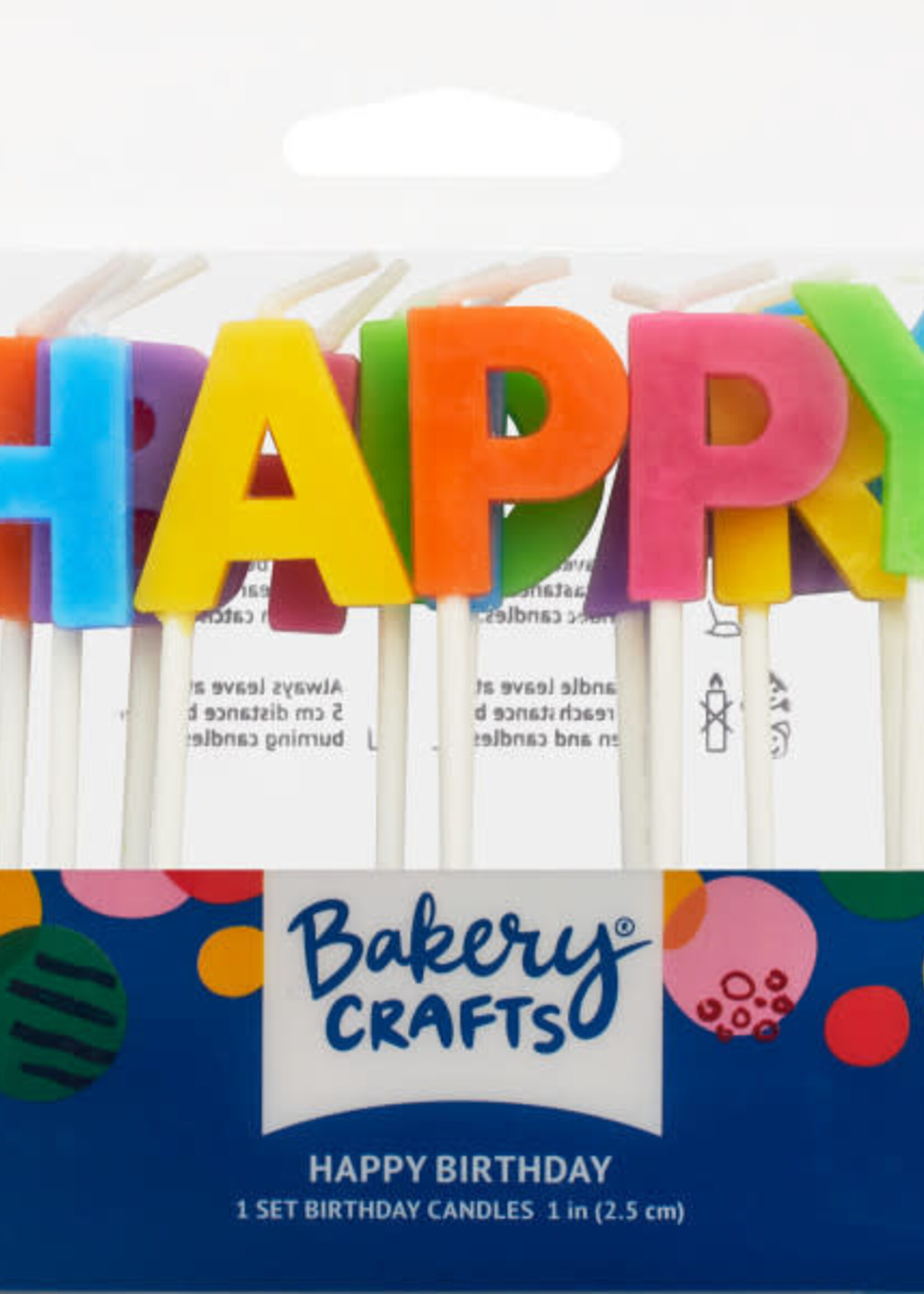Bright Happy Birthday Letters Specialty Candles