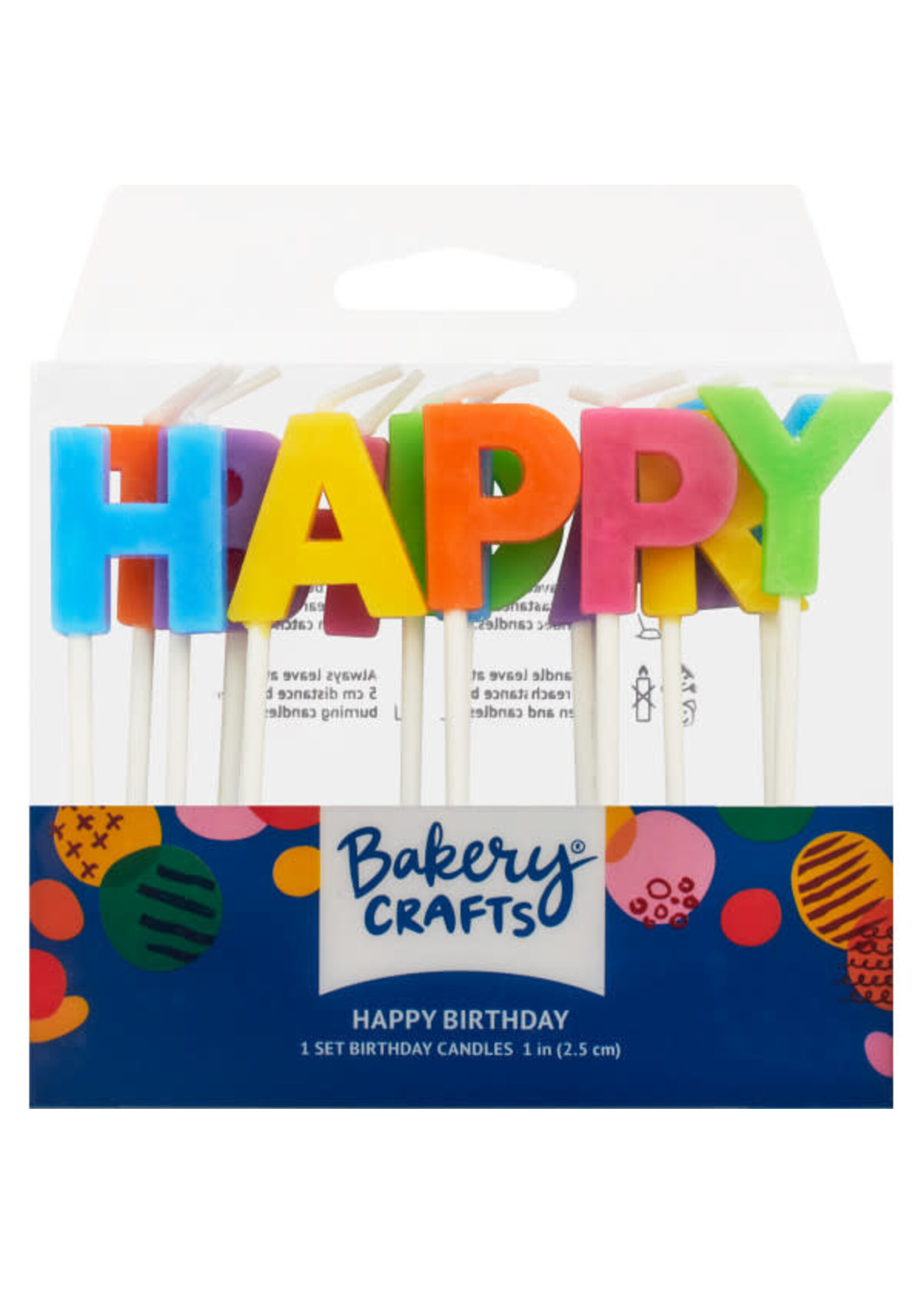 Bright Happy Birthday Letters Specialty Candles