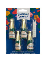 Champagne Bottle Candle Holder
