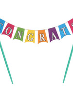 Congratulations Banner CAKE TOPPER