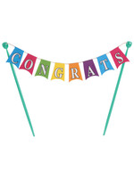 Congratulations Banner CAKE TOPPER