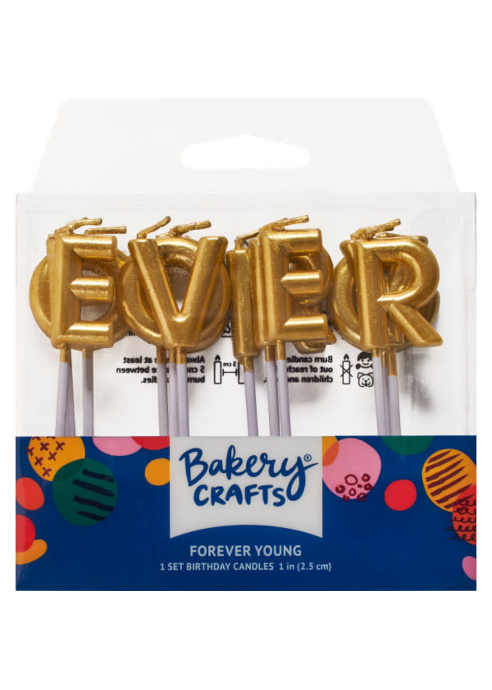 Gold Forever Young Letters Specialty Candles