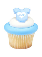 It's a Boy Cupcake Rings 4/pkt