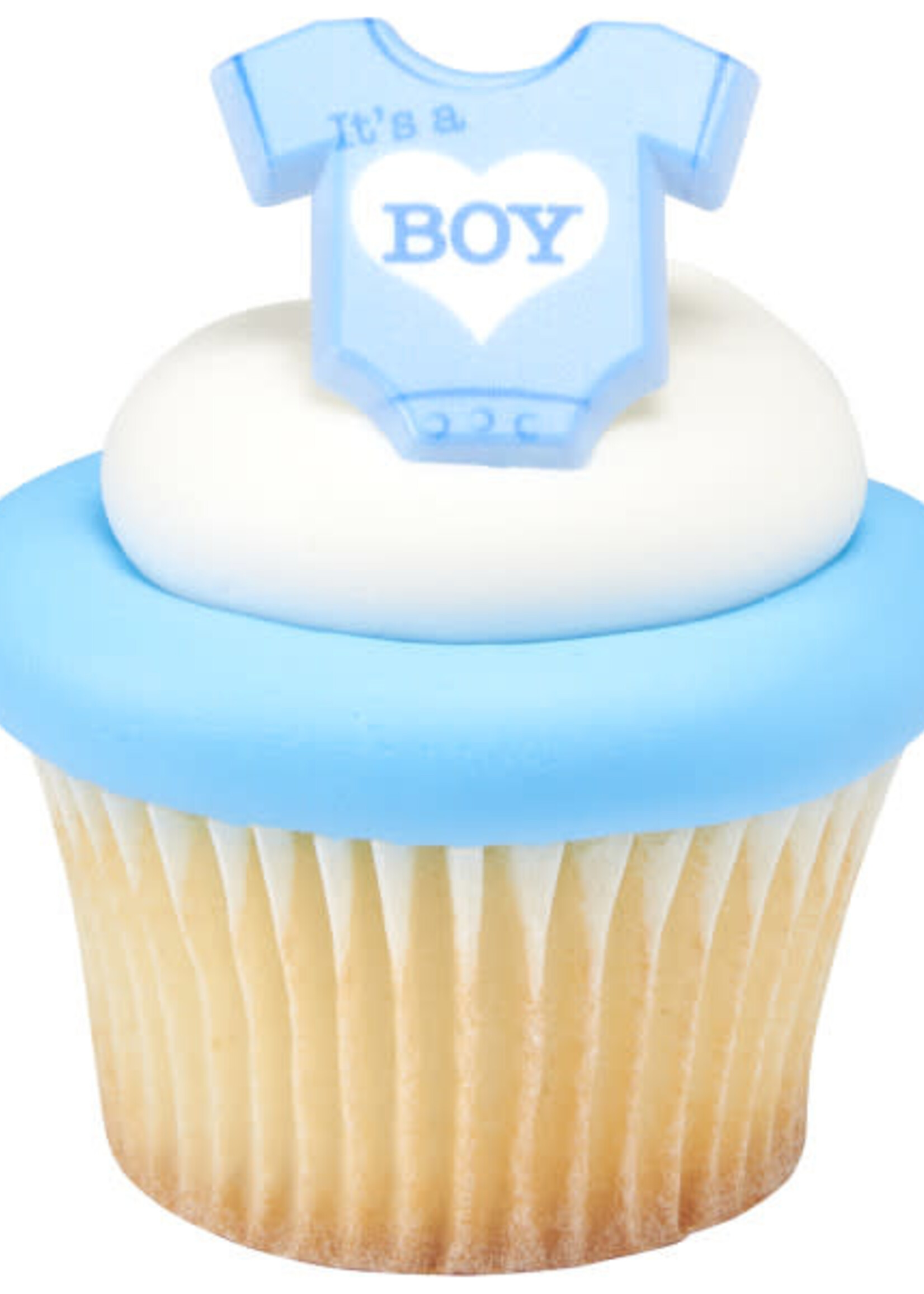 It's a Boy Cupcake Rings 4/pkt