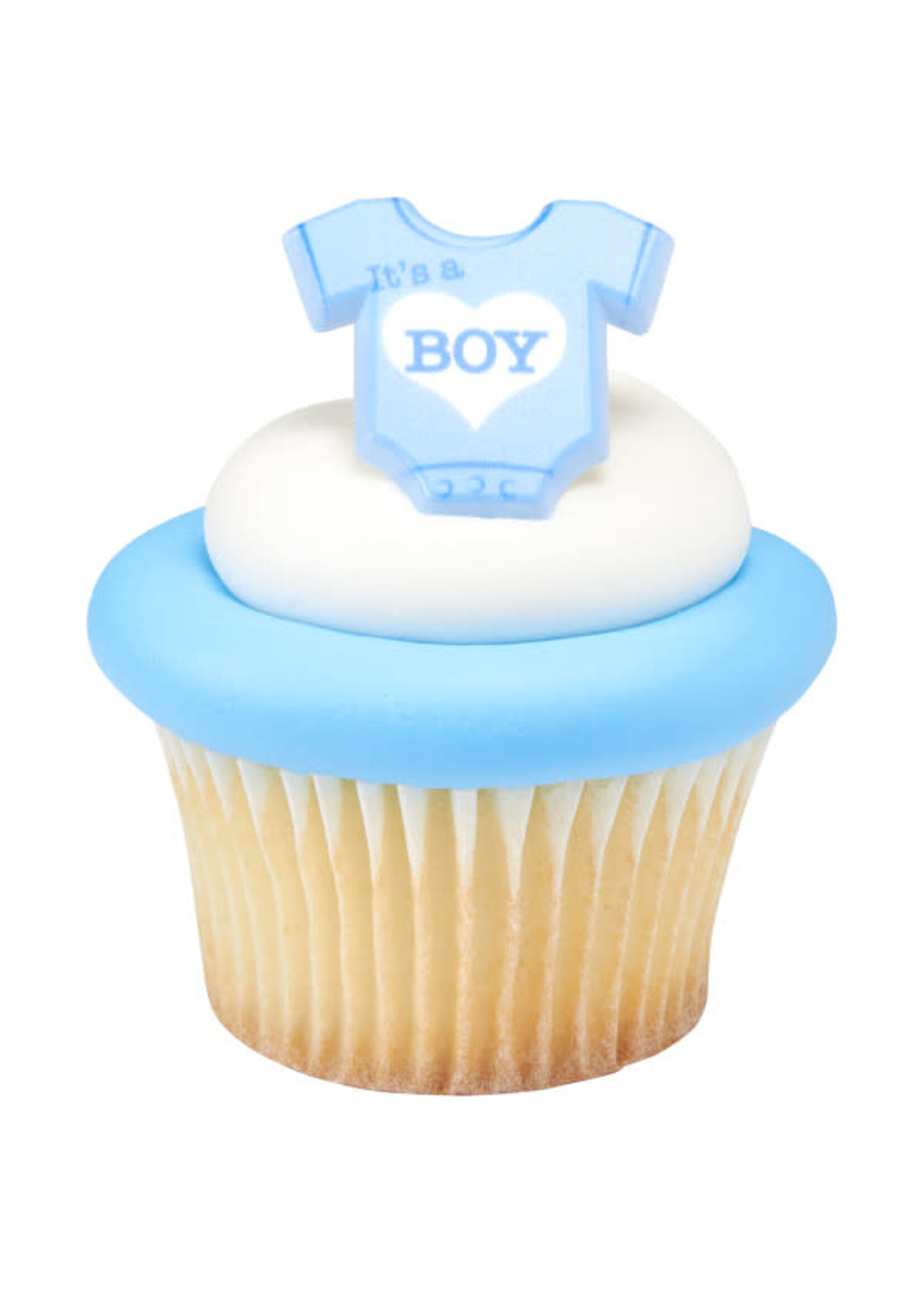 It's a Boy Cupcake Rings 4/pkt