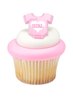 It's a Girl Cupcake Rings 4/pkt