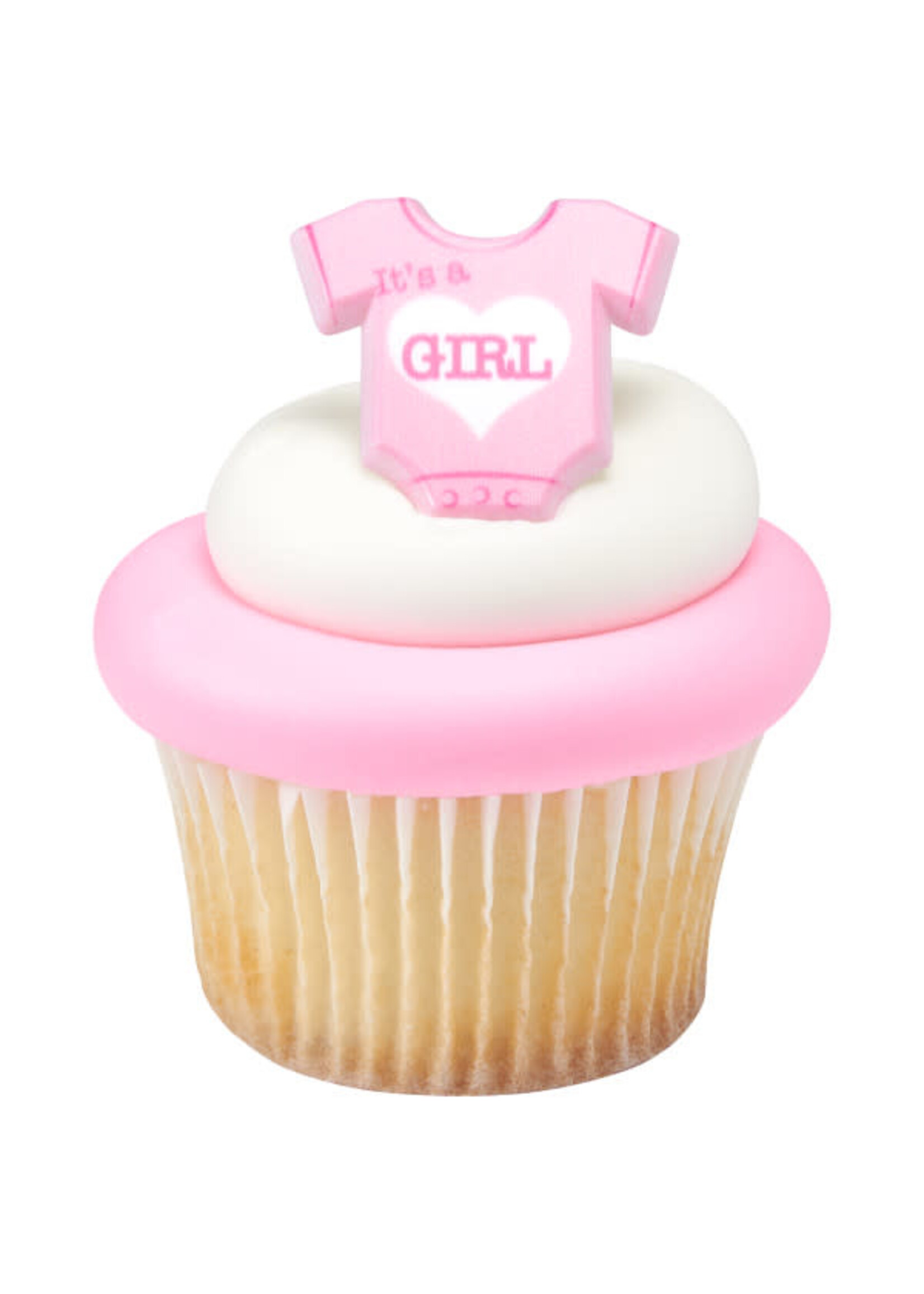 It's a Girl Cupcake Rings 4/pkt