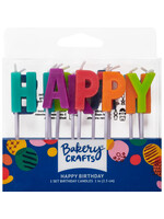 Neon Happy Birthday Letters Specialty Candles
