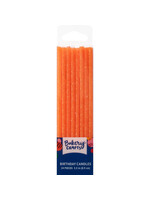 Orange Slim Glitter Specialty Candles