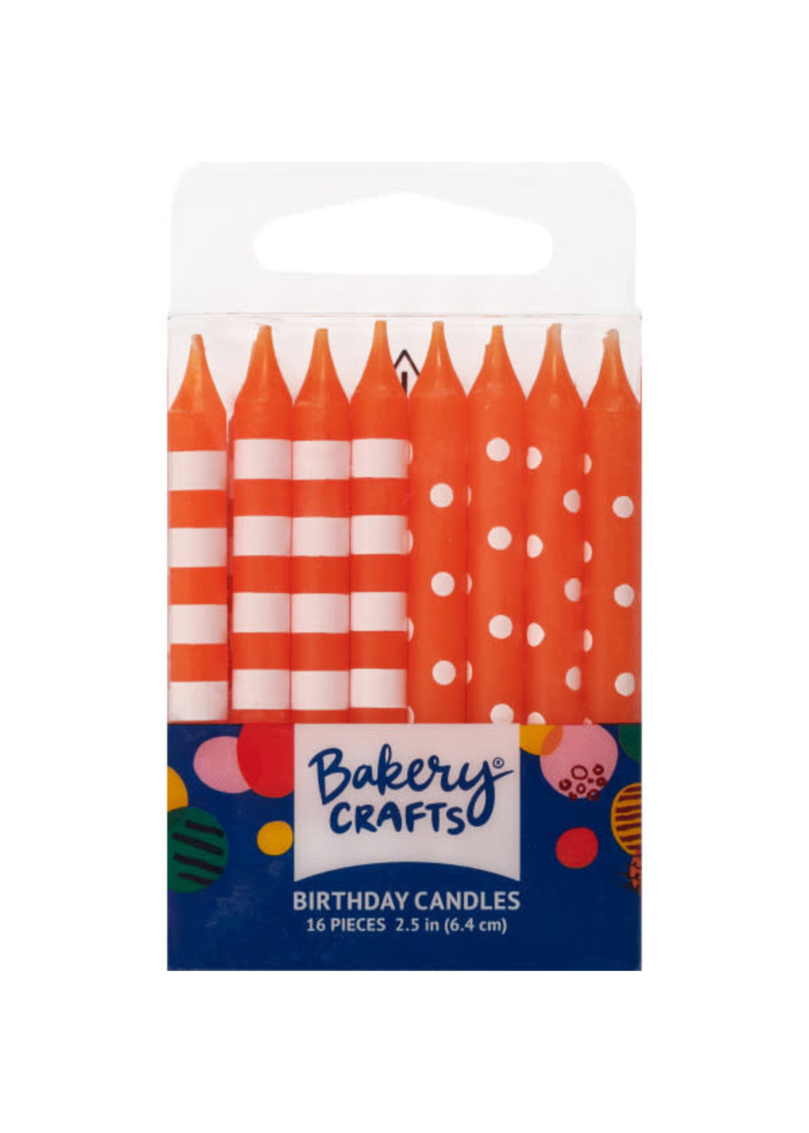 Orange Stripes & Dots Specialty Candles