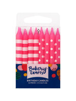 Pink Stripes & Dots Specialty Candles