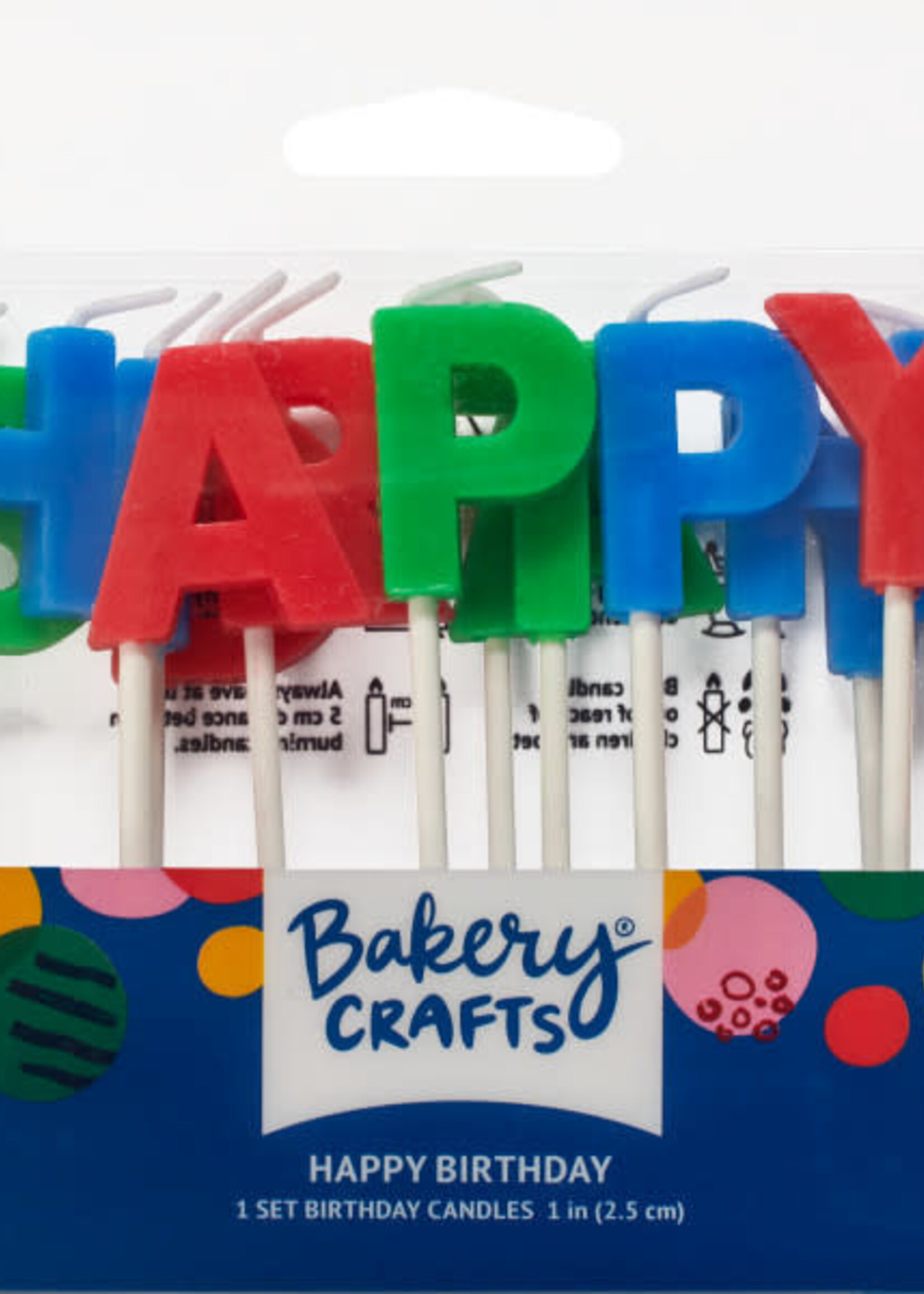 Primary Happy Birthday Letters Specialty Candles