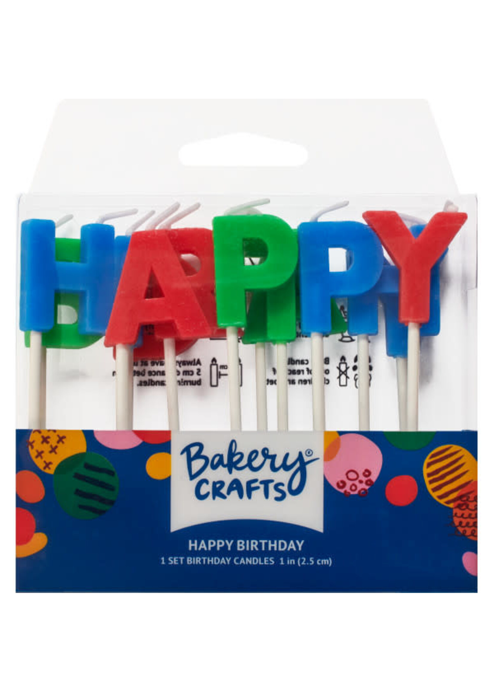 Primary Happy Birthday Letters Specialty Candles
