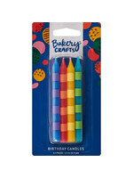 Primary Striped Specialty Candles