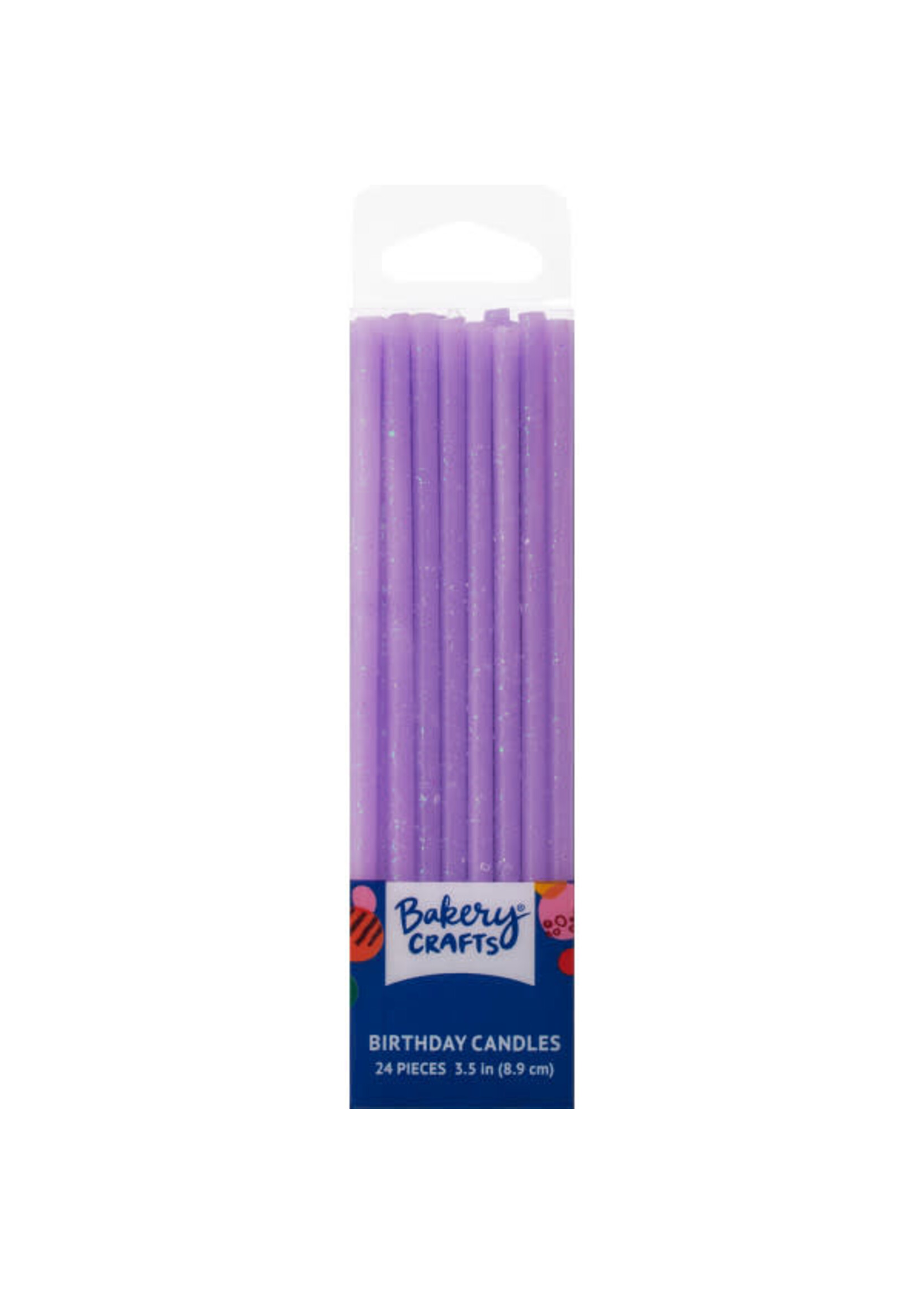 Purple Slim Glitter Specialty Candles