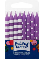 Purple Stripes & Dots Specialty Candles