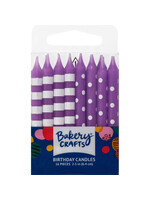 Purple Stripes & Dots Specialty Candles