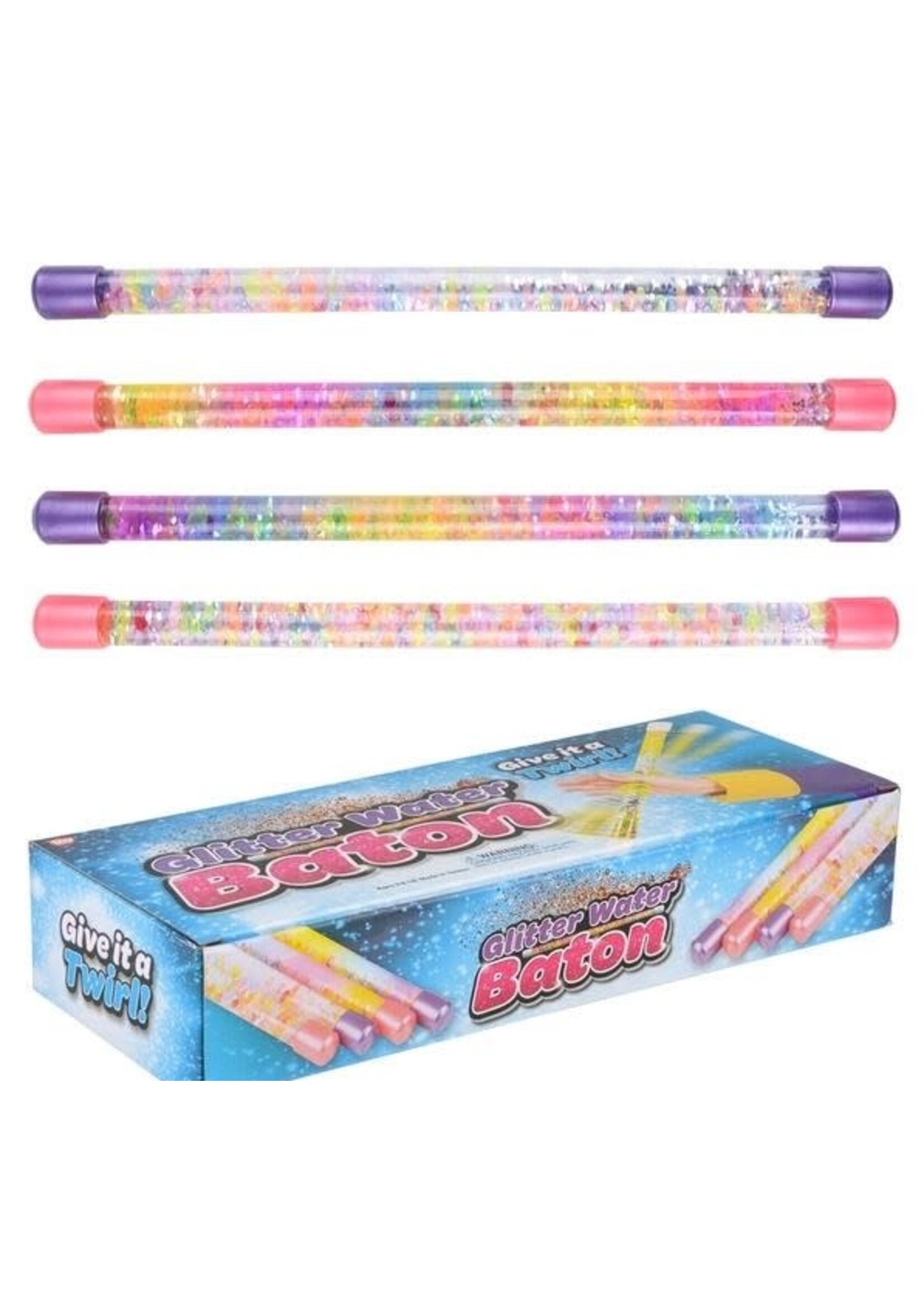 12" GLITTER WATER BATON