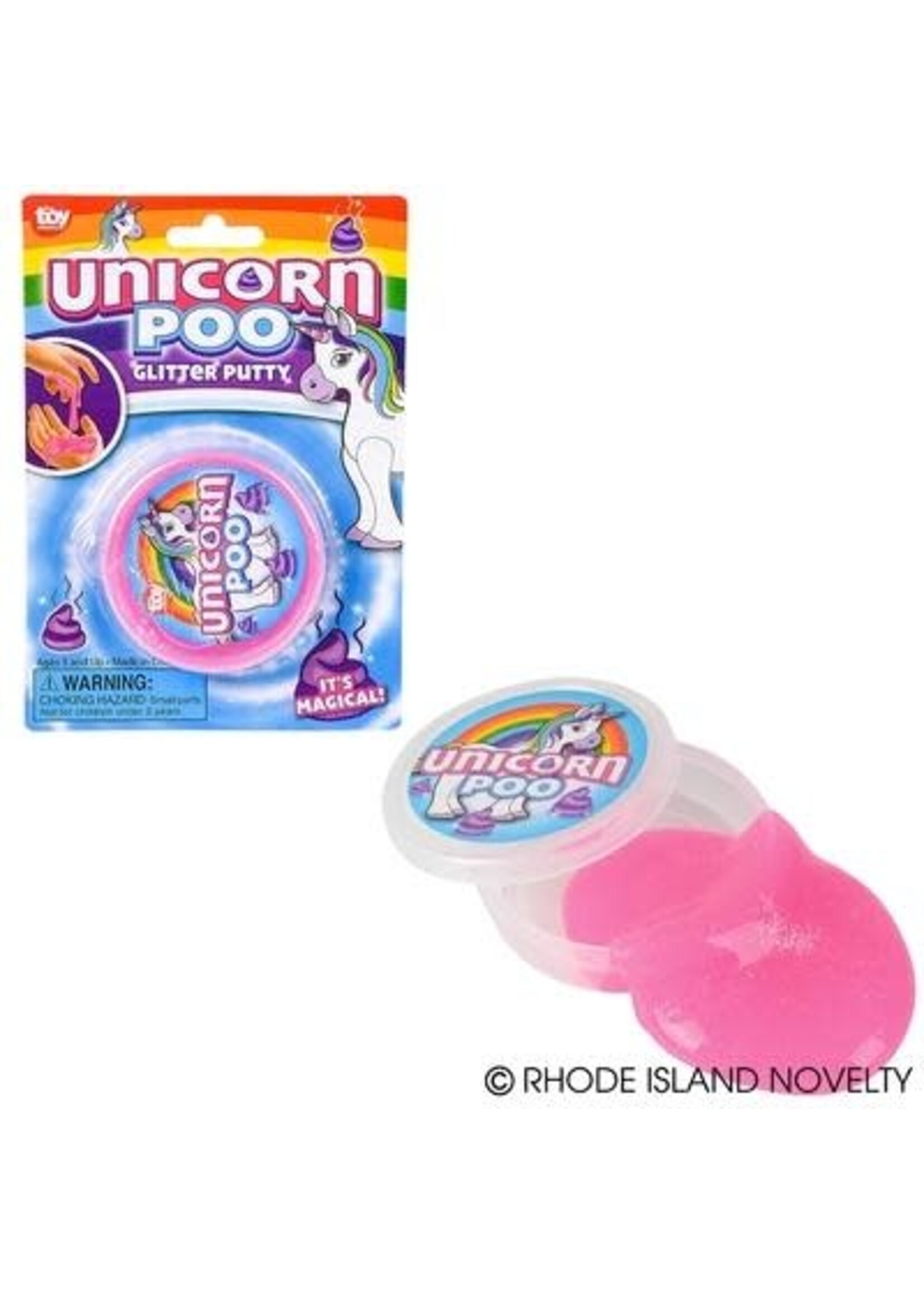 3" UNICORN POO PUTTY