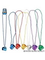 33" METALLIC BEER MUG BEADS