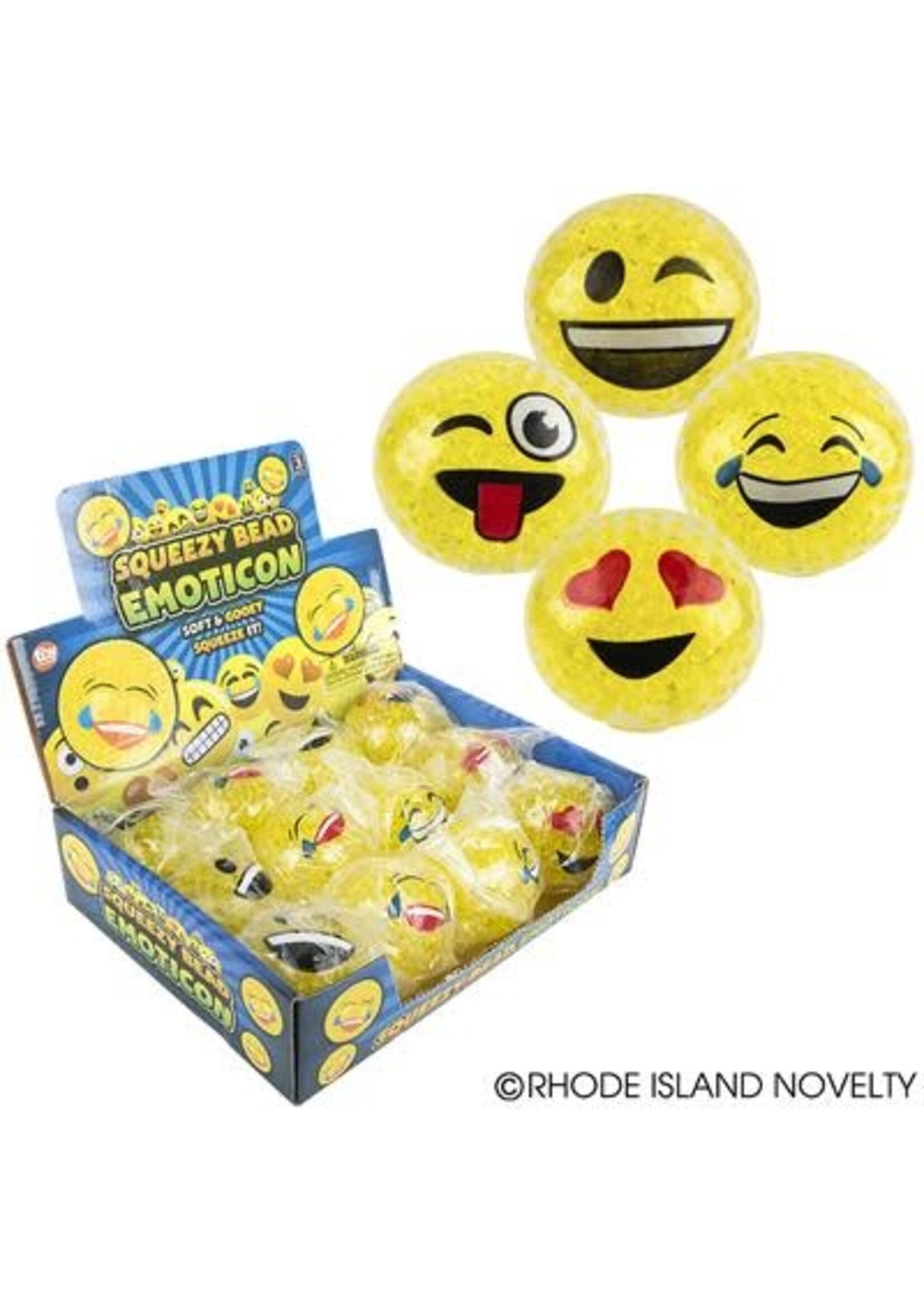2.25" SQUEEZY BEAD EMOTICON BALL