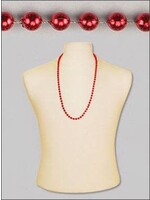 33" 7mm Round Metallic Red ­BEADS 6/PKY