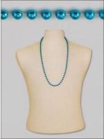 33" 7mm Round Metallic Turquoise BEADS ­ 6/PKT