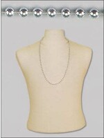 33" 7mm Round Metallic Silver BEADS 6/PKT