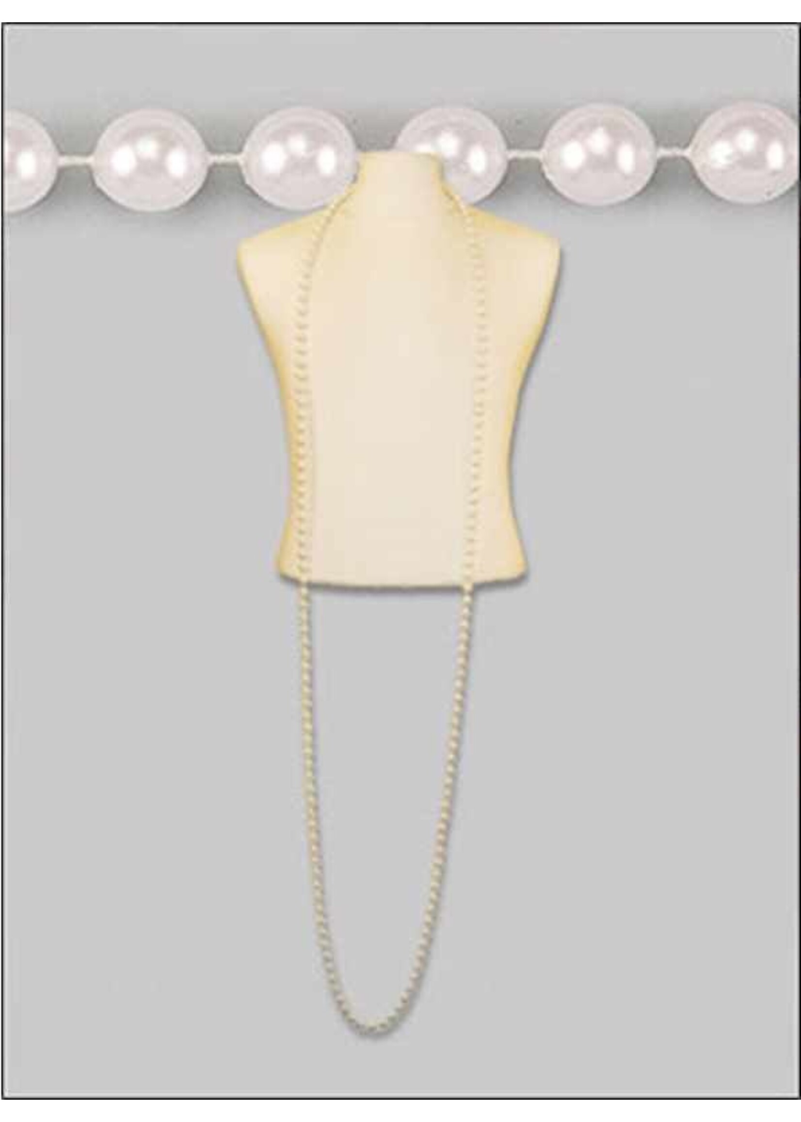 100" 14mm Pearls White
