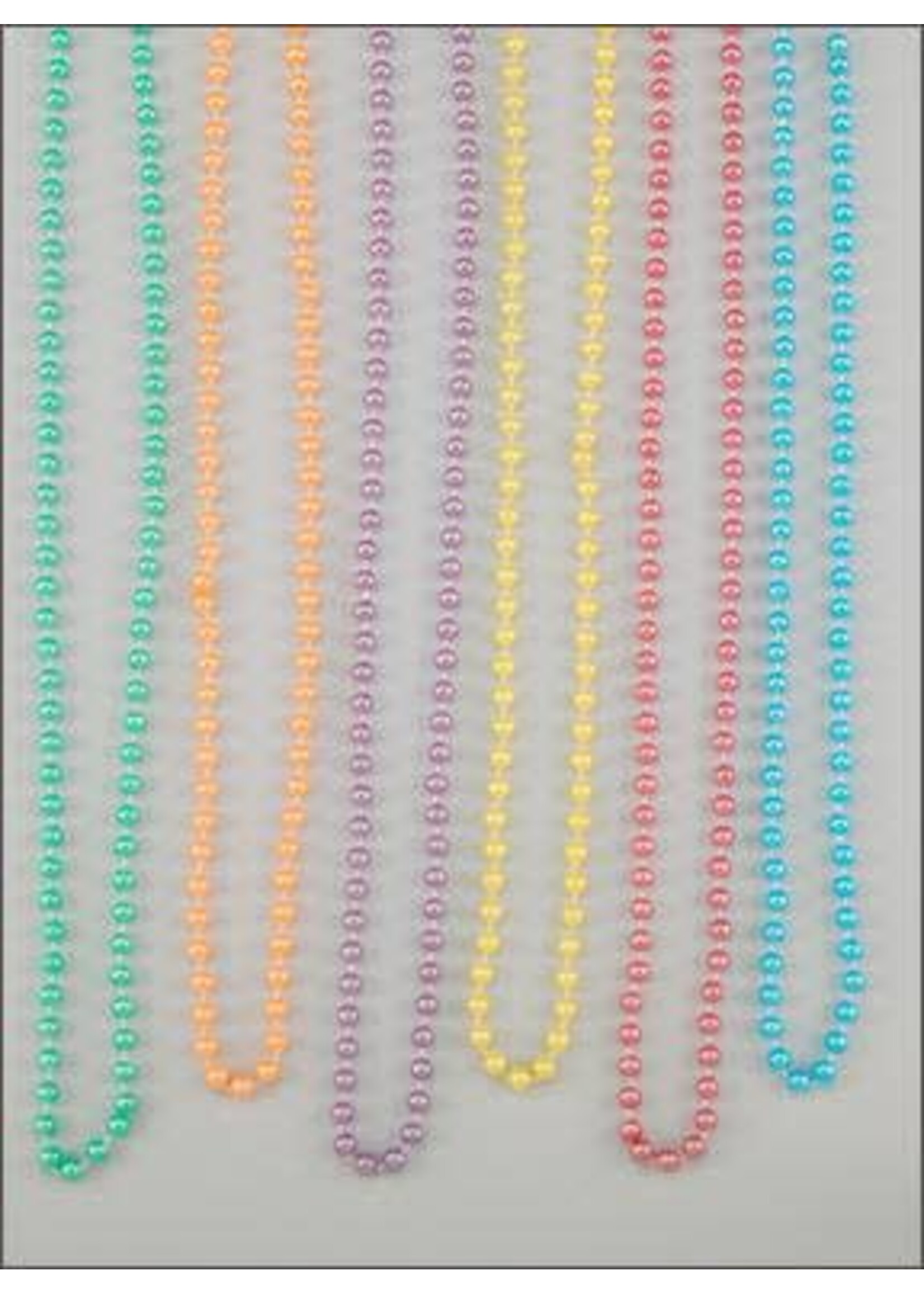 33" 7mm Pearl Assorted Pearl ­ BEADS 6/PKT