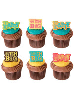 Party & Wish Big Cupcake Rings 6/pkt